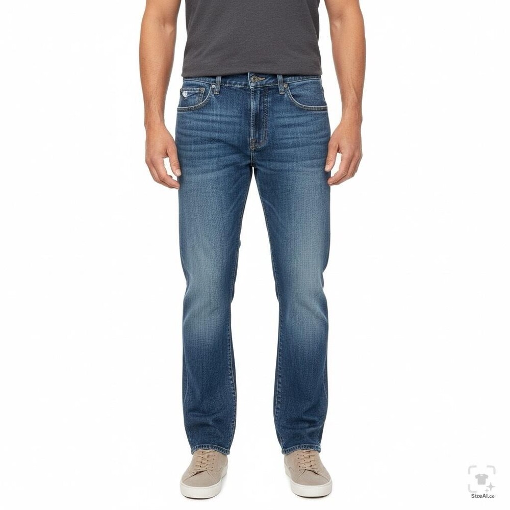 Lucky Brand Men’s Jeans 32x27 221 Original Straight Blue Italian Denim Button Fl